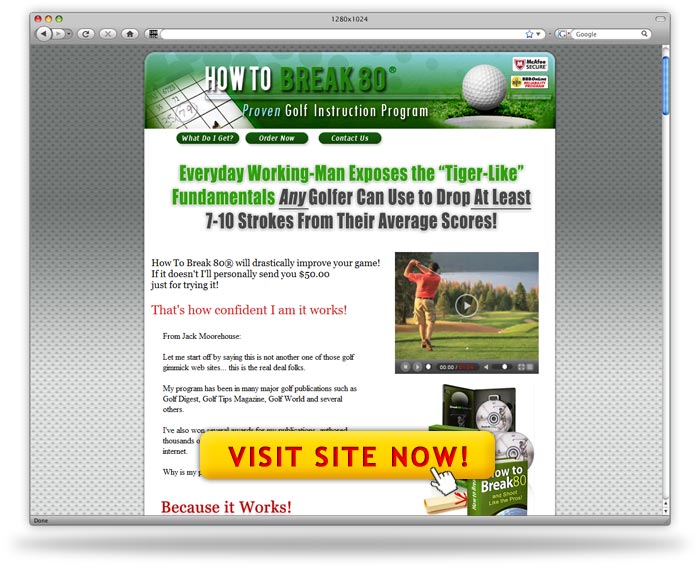 How To Break 80 Golf Instruction Program